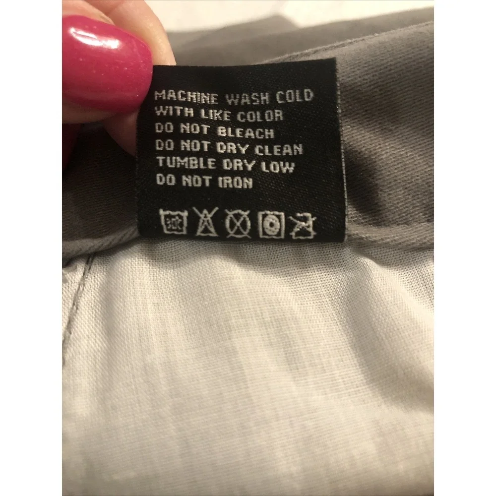Wicked Stitch Men's 38 4 Way Flex Cargo Work‎ Active Pants Grey Flat Front NEW